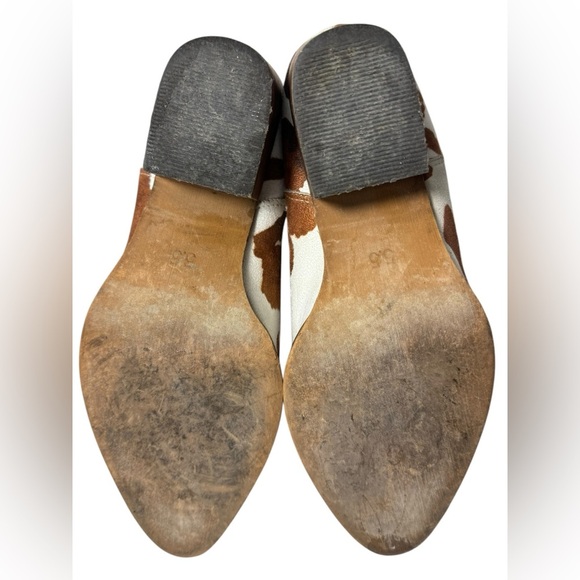 Arider Girl Dolly Cow Print Ankle Boot Brown and White women size 5.5 - Picture 12 of 14